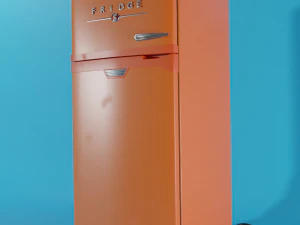 kulkas gaya lama Model 3D