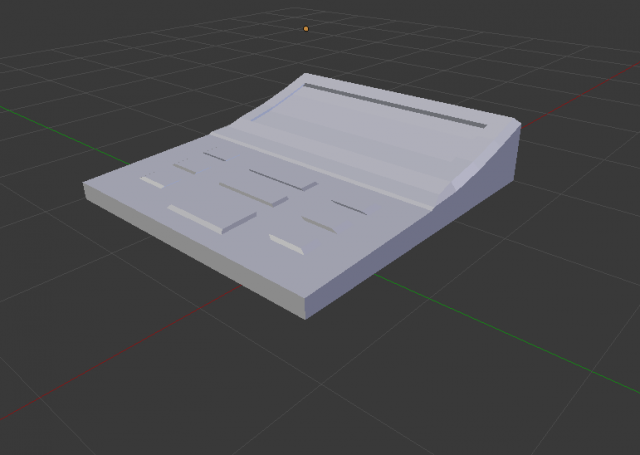 calculator 3D 模型 .c4d .max .obj .3ds .fbx .stl .blend 
