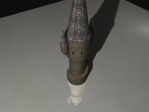stone castle tower 3D Model