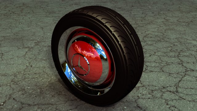 mercedes 190sl pair of wheels and tyres 3D मॉडल .c4d .max .obj .3ds .fbx .stl .blend 