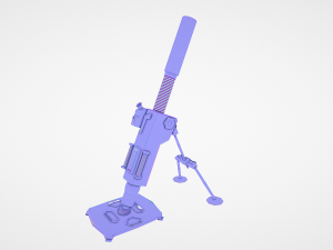 mortar Model 3D