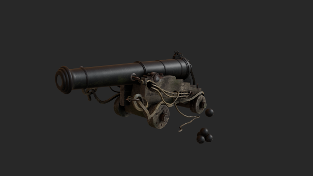 pirate ship prop 3D Модель .c4d .max .obj .3ds .fbx .stl .blend 