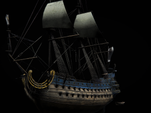 royal sailship 3D 模型