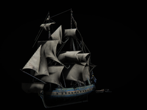 trader sailboat Model 3D