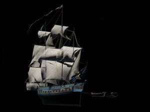 trader sailboat Model 3D