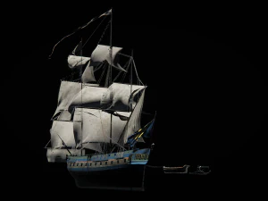 trader sailboat 3D Model