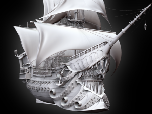 the deadpool - sailboat Model 3D
