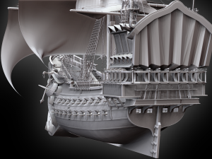 the deadpool - sailboat Model 3D