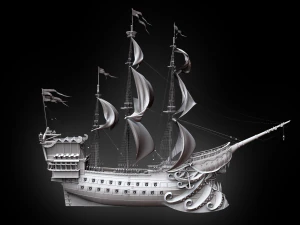 the deadpool - sailboat 3D Model