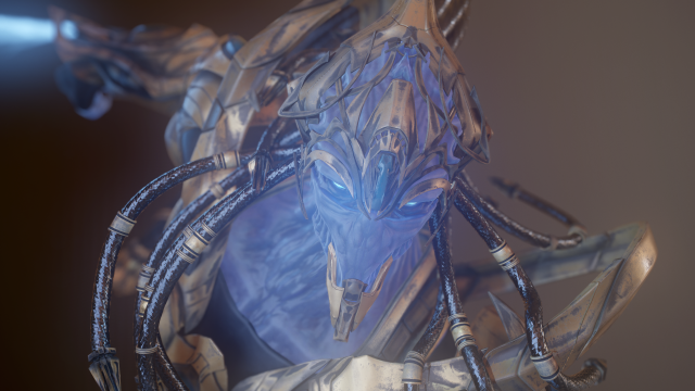 zealot and protoss platform 3D-Modell .c4d .max .obj .3ds .fbx .stl .blend 