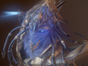 zealot and protoss platform 3D-Modell