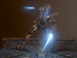 zealot and protoss platform 3D-Modell