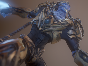 zealot and protoss platform 3D-Modell