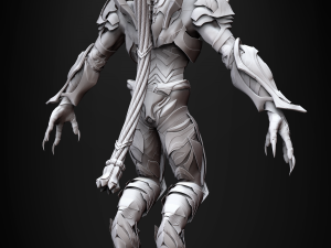 zealot and protoss platform 3D-Modell