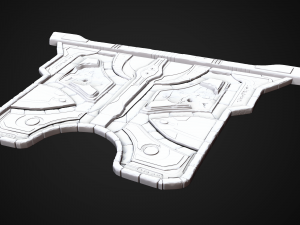 zealot and protoss platform 3D-Modell