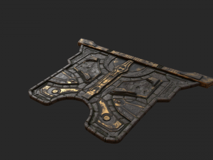 zealot and protoss platform 3D-Modell