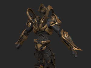 zealot and protoss platform 3D-Modell