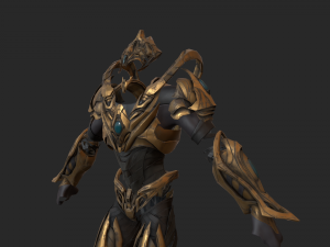 zealot and protoss platform 3D-Modell