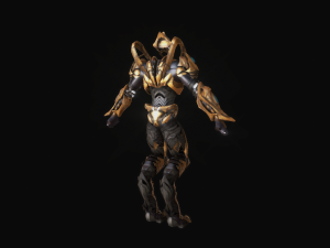 zealot and protoss platform 3D-Modell