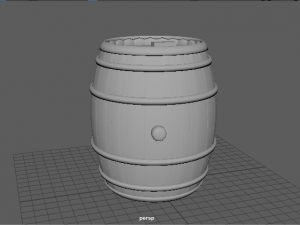 wooden barrel 3D Model