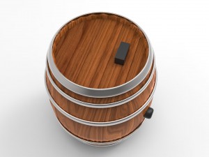wooden barrel 3D Model