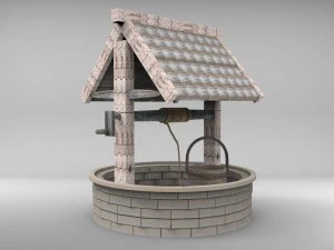 колодец с водой 3D Модель