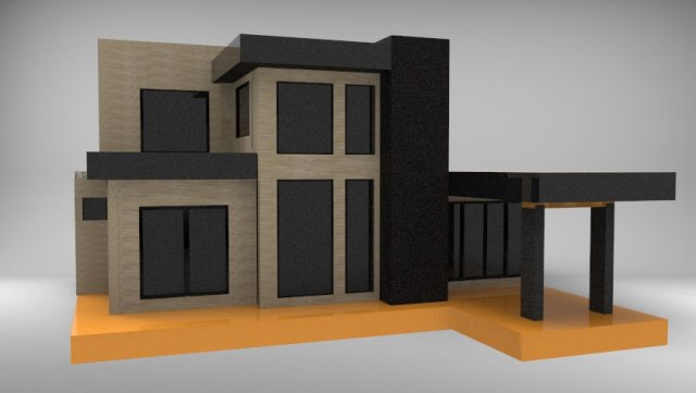 Modern House Free 3d Model In Buildings 3dexport