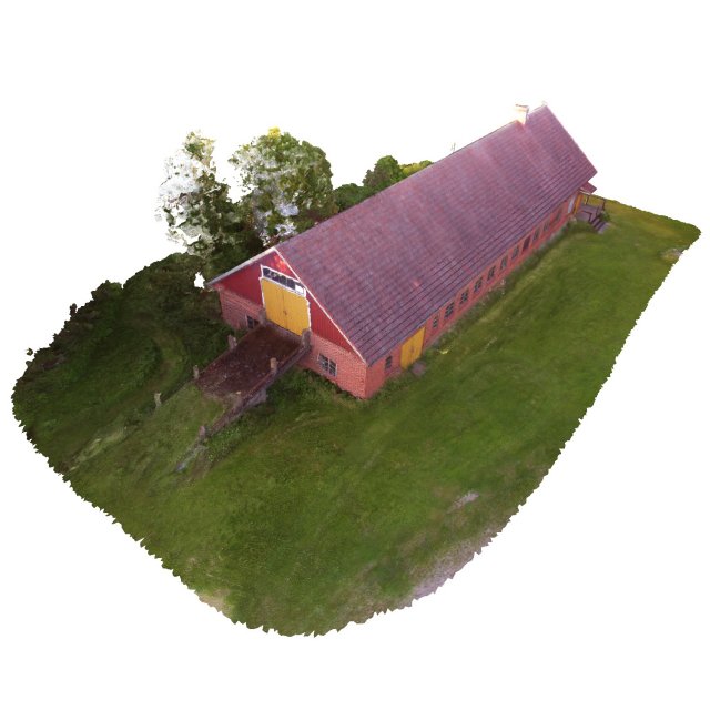a long barn photoscanned 3D Model .c4d .max .obj .3ds .fbx .stl .blend 