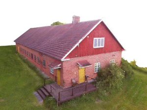 a long barn photoscanned 3D Model
