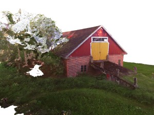 a long barn photoscanned 3D Model