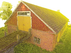 a long barn photoscanned 3D Model