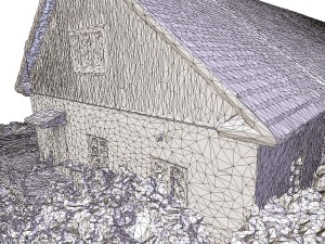 a long barn photoscanned 3D Model