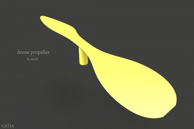 Drone propeller Model 3D .c4d .max .obj .3ds .fbx .stl .blend 
