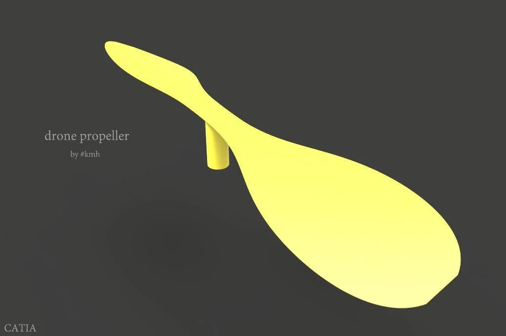 Drone propeller 3D Model .c4d .max .obj .3ds .fbx .stl .blend 