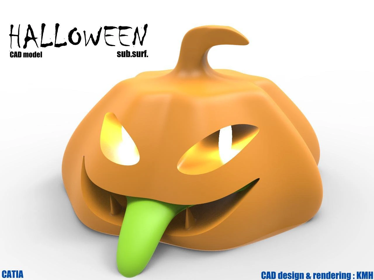 Halloween 3D Model .c4d .max .obj .3ds .fbx .stl .blend 