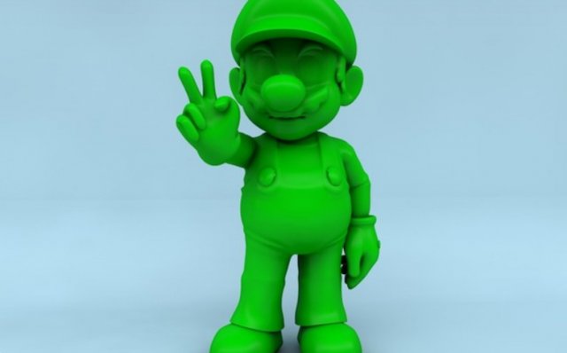 mario 3D Print Model .c4d .max .obj .3ds .fbx .stl .blend 