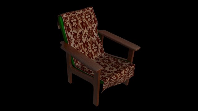 armchair 3D-Modell .c4d .max .obj .3ds .fbx .stl .blend 