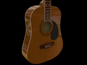 Guitar Martinez 3D Model
