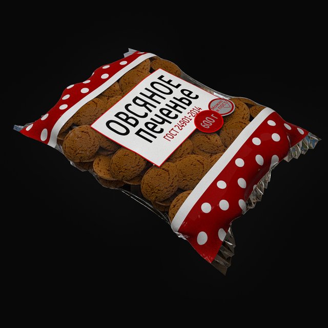 Pechenie Modello 3D .c4d .max .obj .3ds .fbx .stl .blend