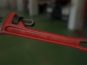 pipe wrench 3D 모델