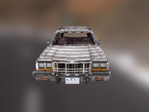 american voxel car Model 3D