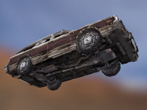 american voxel car 3D Model
