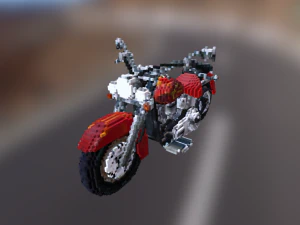 voxel harley Modello 3D