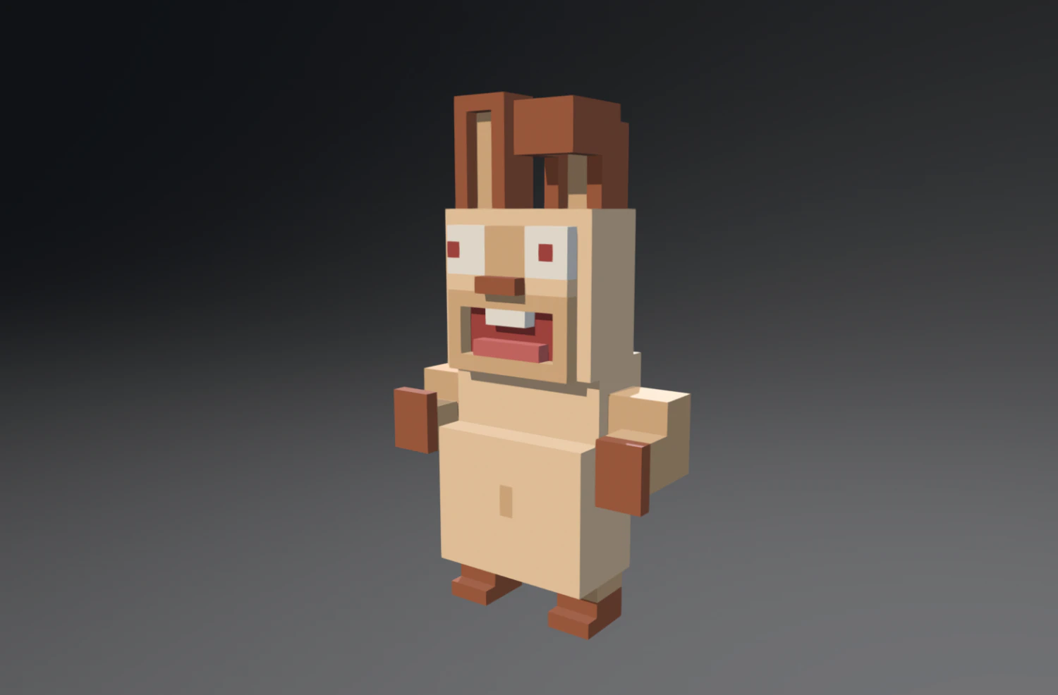 coniglio voxel Modello 3D .c4d .max .obj .3ds .fbx .stl .blend 