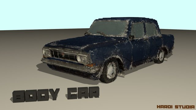 voxel volga 3D Model .c4d .max .obj .3ds .fbx .stl .blend 