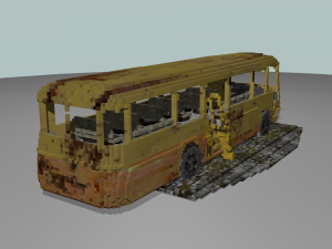 voxel vehicle pack Model 3D