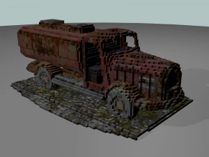 voxel vehicle pack 3D Model