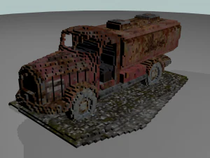 voxel vehicle pack 3D Model