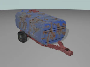 voxel vehicle pack 3D Model