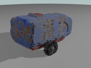 voxel vehicle pack Model 3D